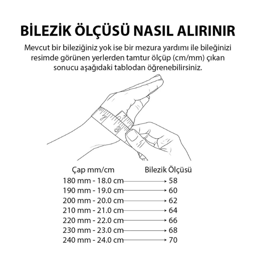 6 CM ÇELİK İNCE DÜZ AJDA BİLEZİK 1 ADET