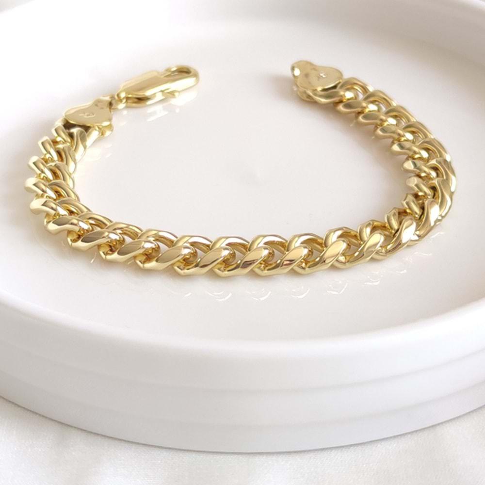 XUPING 1 CM GURMET ZİNCİR GOLD BİLEKLİK 19 CM