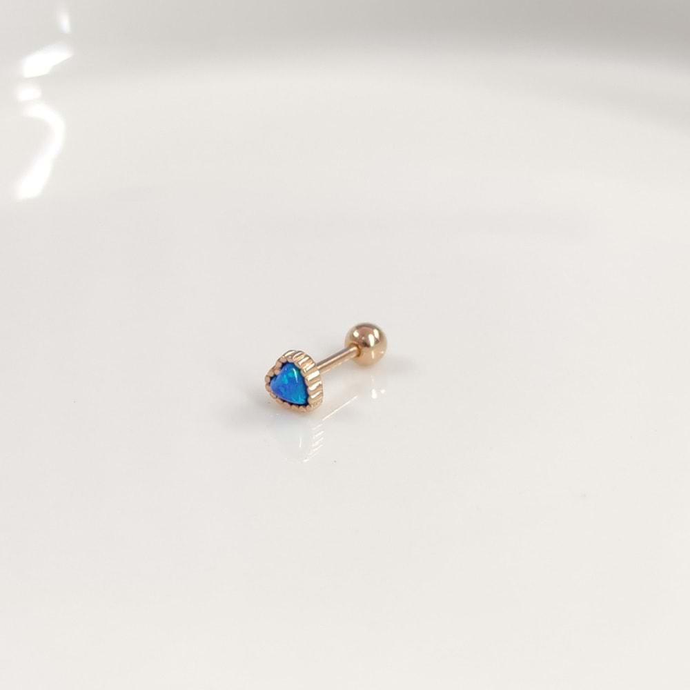 OPAL KALP GÜMÜŞ TRAGUS PIERCING