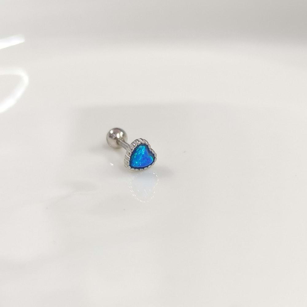 OPAL KALP GÜMÜŞ TRAGUS PIERCING