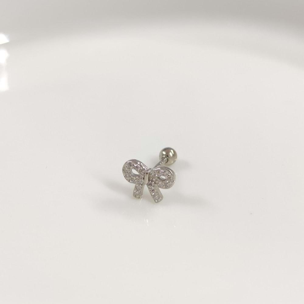 FİYONK KURDELA GÜMÜŞ TRAGUS PIERCING