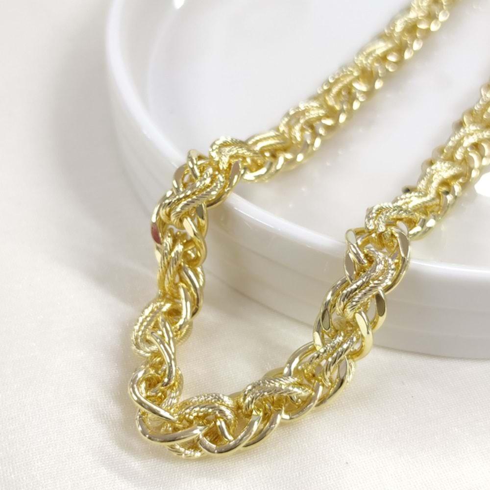 FULLYX HALKALI ZİNCİR KOLYE 45+6 CM GOLD