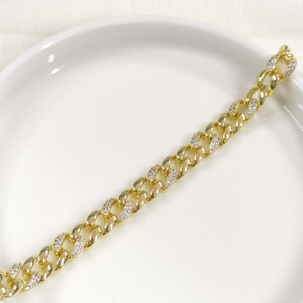 XUPING TAŞLI GURMET BİLEKLİK GOLD 20 CM