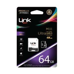 LİNK TECH 64 GB MICRO SD KART CLASS 10 ULTRA SPEED 4K 80MB/S LMC-M111