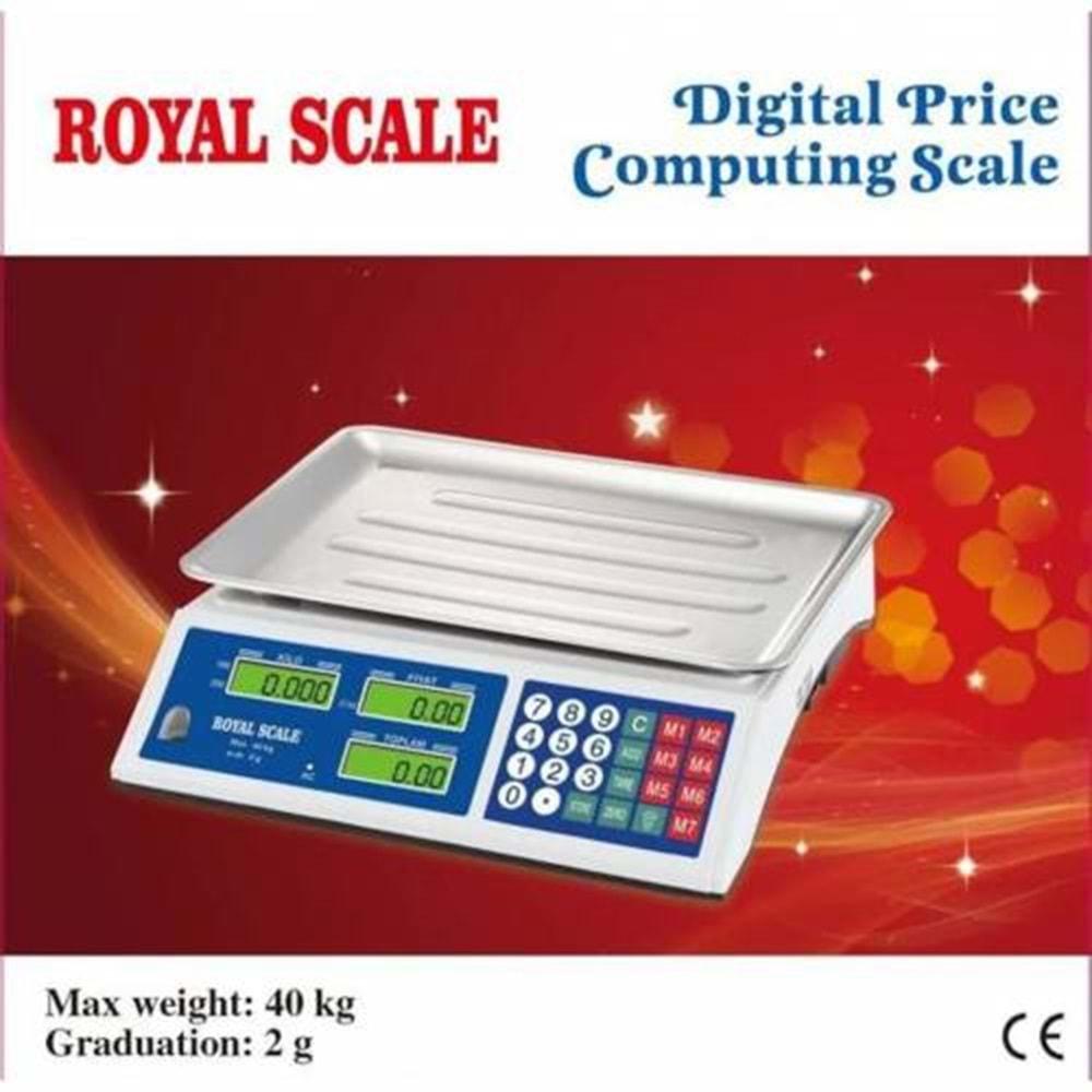 ROYAL SCALE ŞARJLI ELEKTRONİK TERAZİ 40 KG - 2 GR