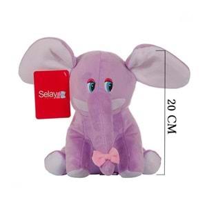 SELAY TOYS PELUŞ OTURAN FİL 20X17 CM 1286