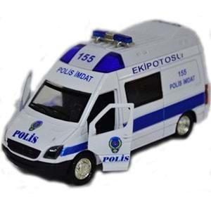 BİRLİK IŞIKLI METAL ÇEK BIRAK POLİS EKİP OTOSU FY5058SB-12D