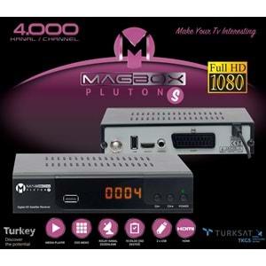 MAGBOX PLUTON S YENİ MODEL KASALI FULL HD UYDUALICISI TKGS Lİ (SCART+HD) HDMI KABLO DAHİL