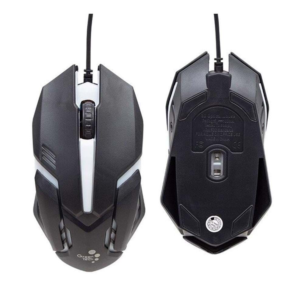 GREENTECH GM-001 4 RENKLİ KABLOLU GAMING OYUNCU MOUSE HELLO HL-5774