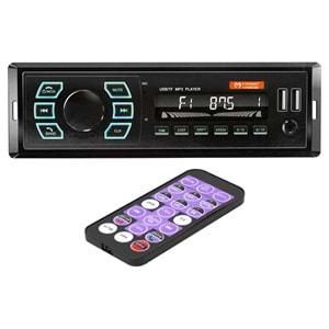 MAGICVOICE MV-5415 ÇİFT USB-SD-FM-AUX-BLUETOOTH UK'LI MEKANİKSİZ OTO TEYP 4 X 55 WATT