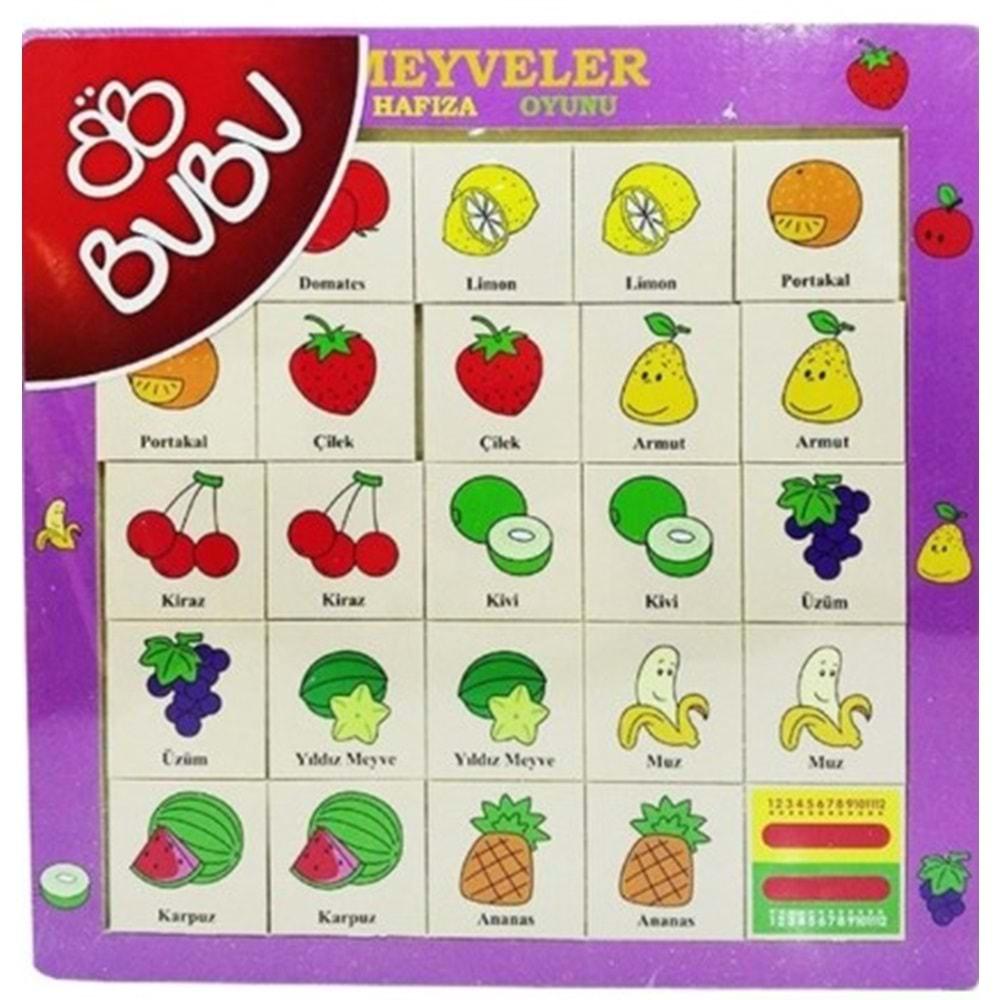 BUBU AHŞAP PUZZLE MEYVELER