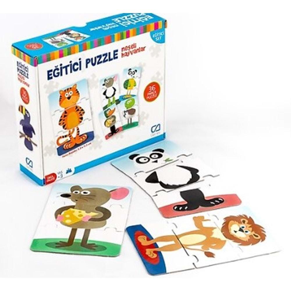 CA.5028 EĞİTİCİ PUZZLE-NEŞELİ HAYVANLAR