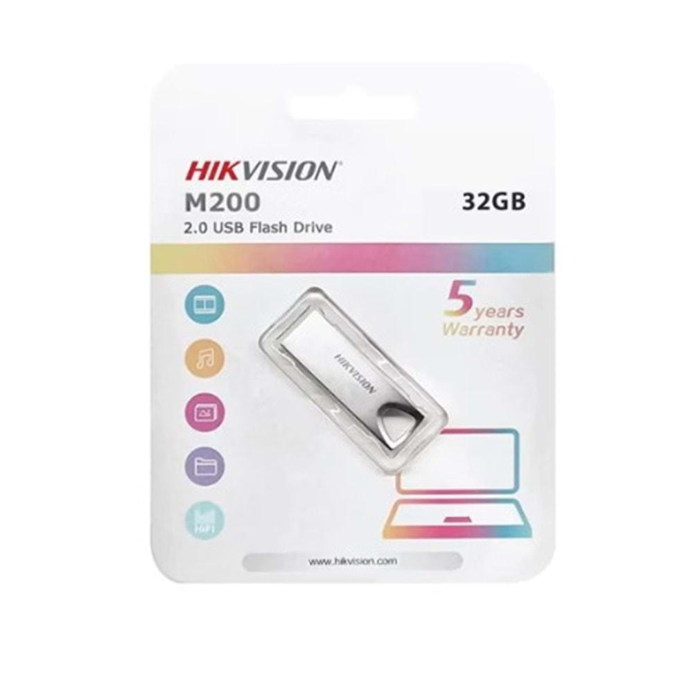 Hikvision 32GB USB2.0 HS-USB-M200/32G Metal Flash Bellek