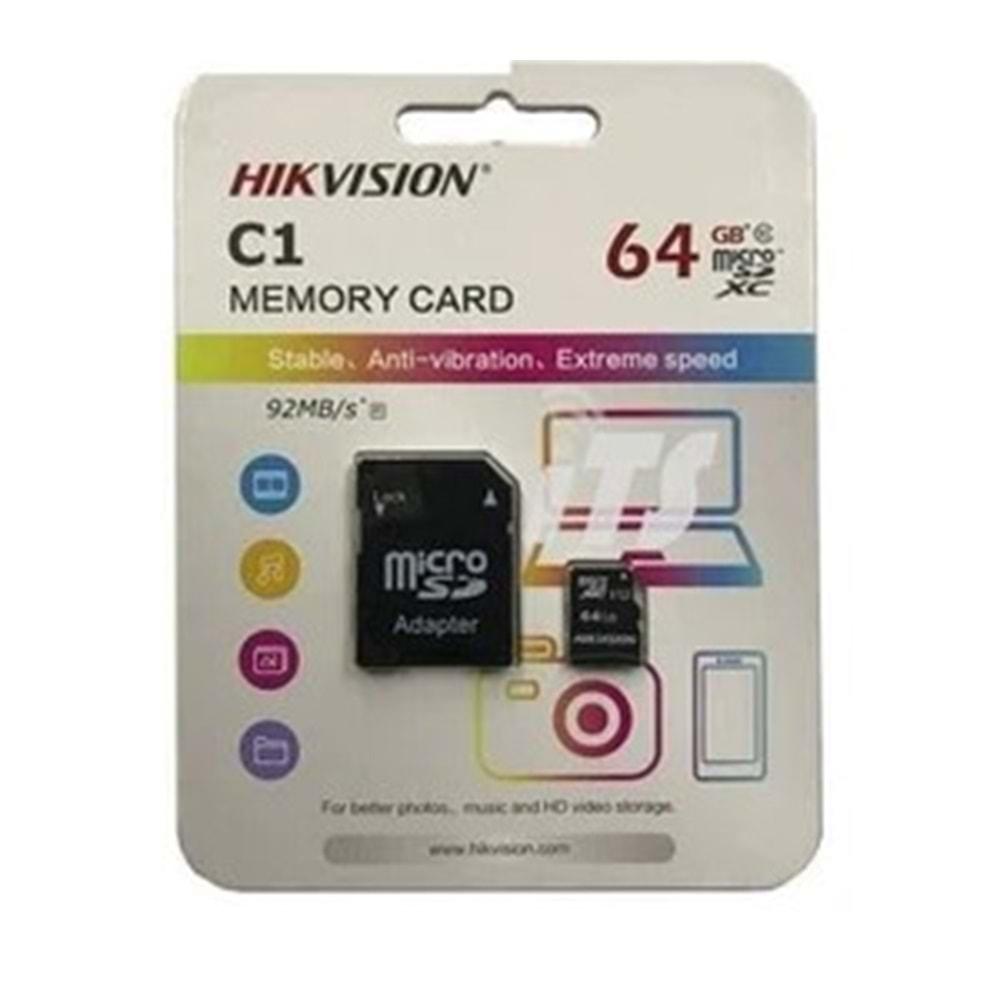 Hikvision 64GB HS-TF-C1/64G MicroSD Hafıza Kartı