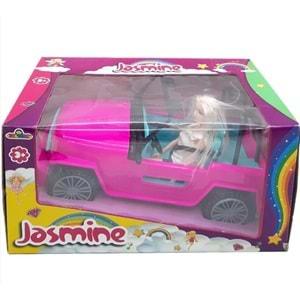 Galtoys Jasmıne Bebekli Jeep F.Pembe/Turkuaz E101-