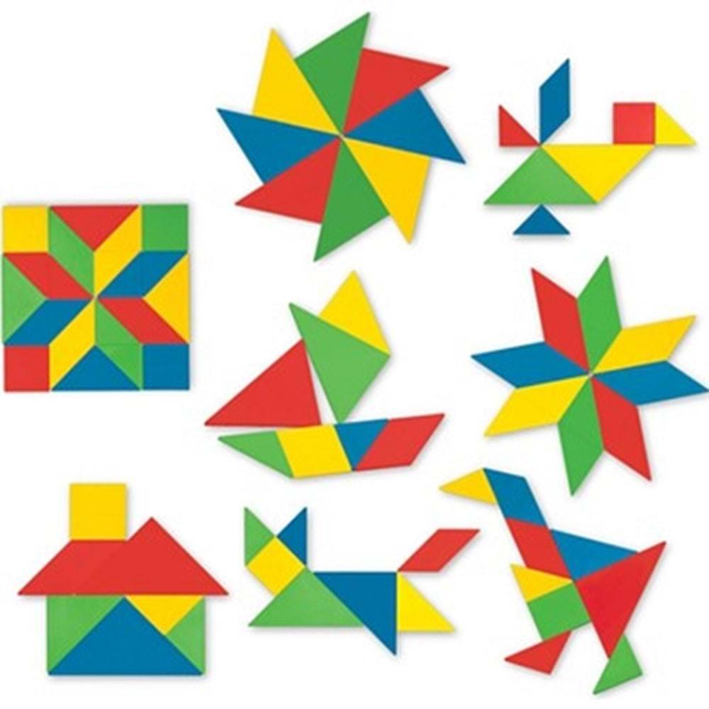 Fen Tangram 28 Parça Kutulu 03698