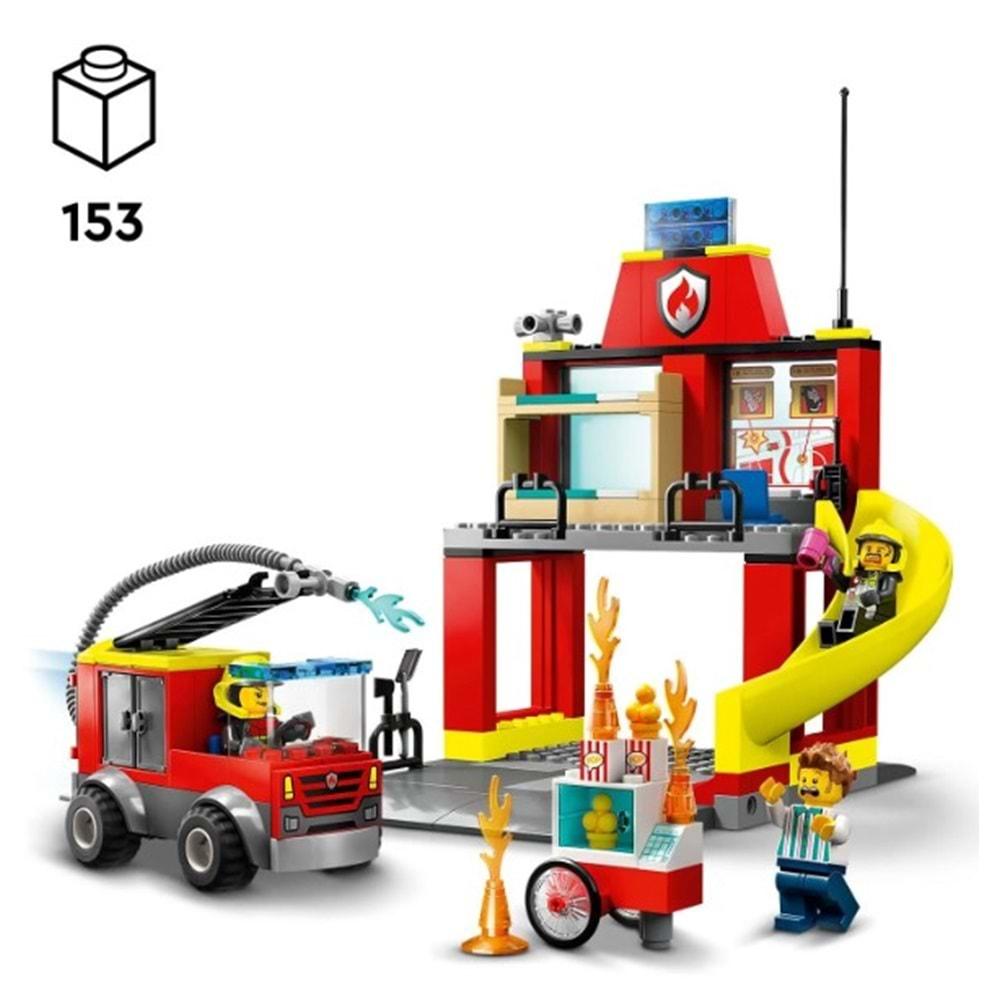 Lego City İtfaiye Merkezi ve İtfaiye Kamyonu 60375