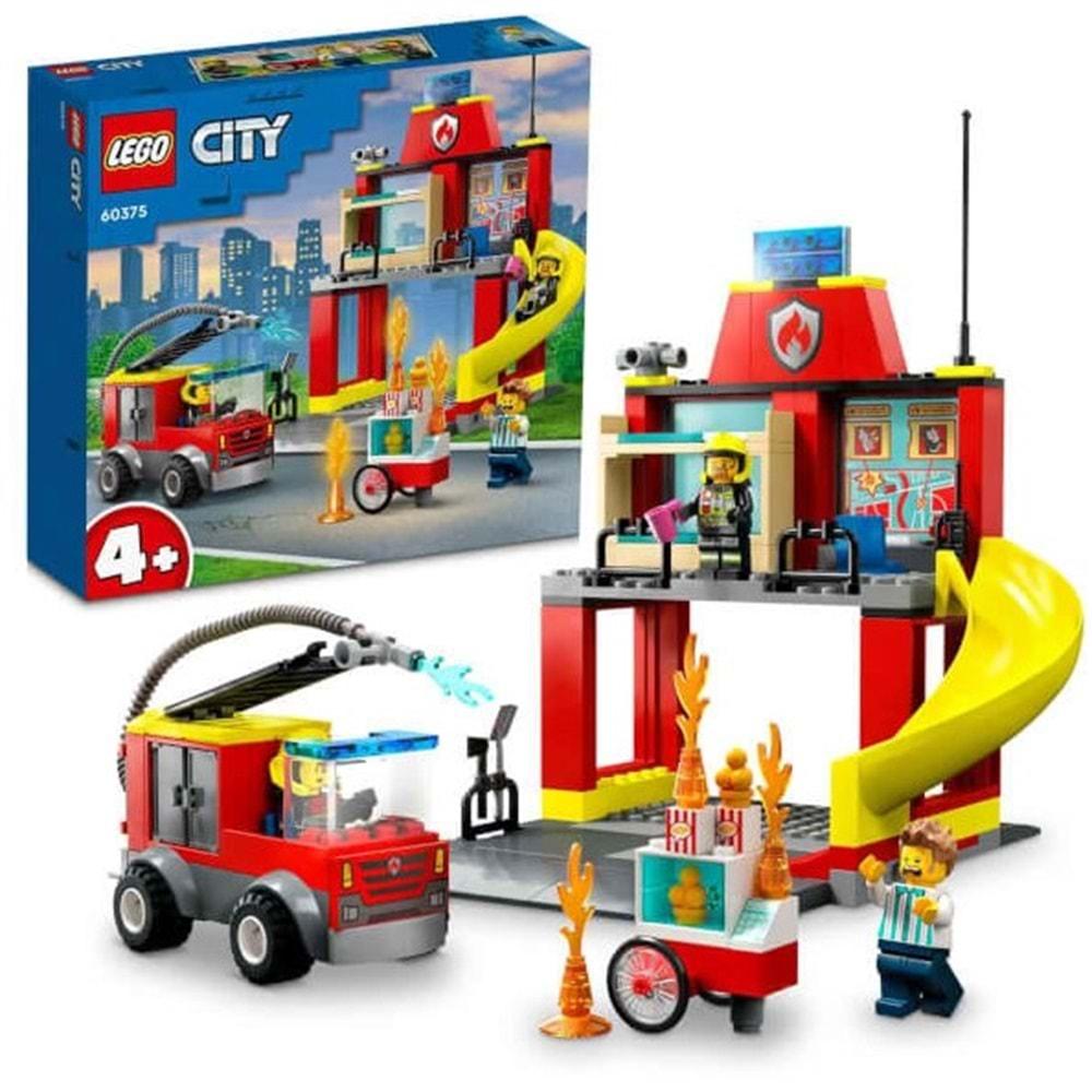 Lego City İtfaiye Merkezi ve İtfaiye Kamyonu 60375