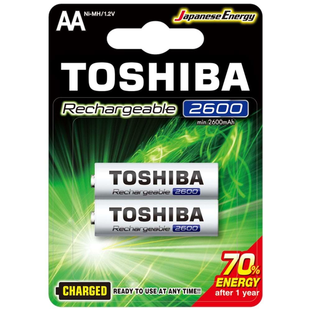 TOSHIBA 2600 MAH ŞARJLI KALEM PİL 2Lİ (10)(100)