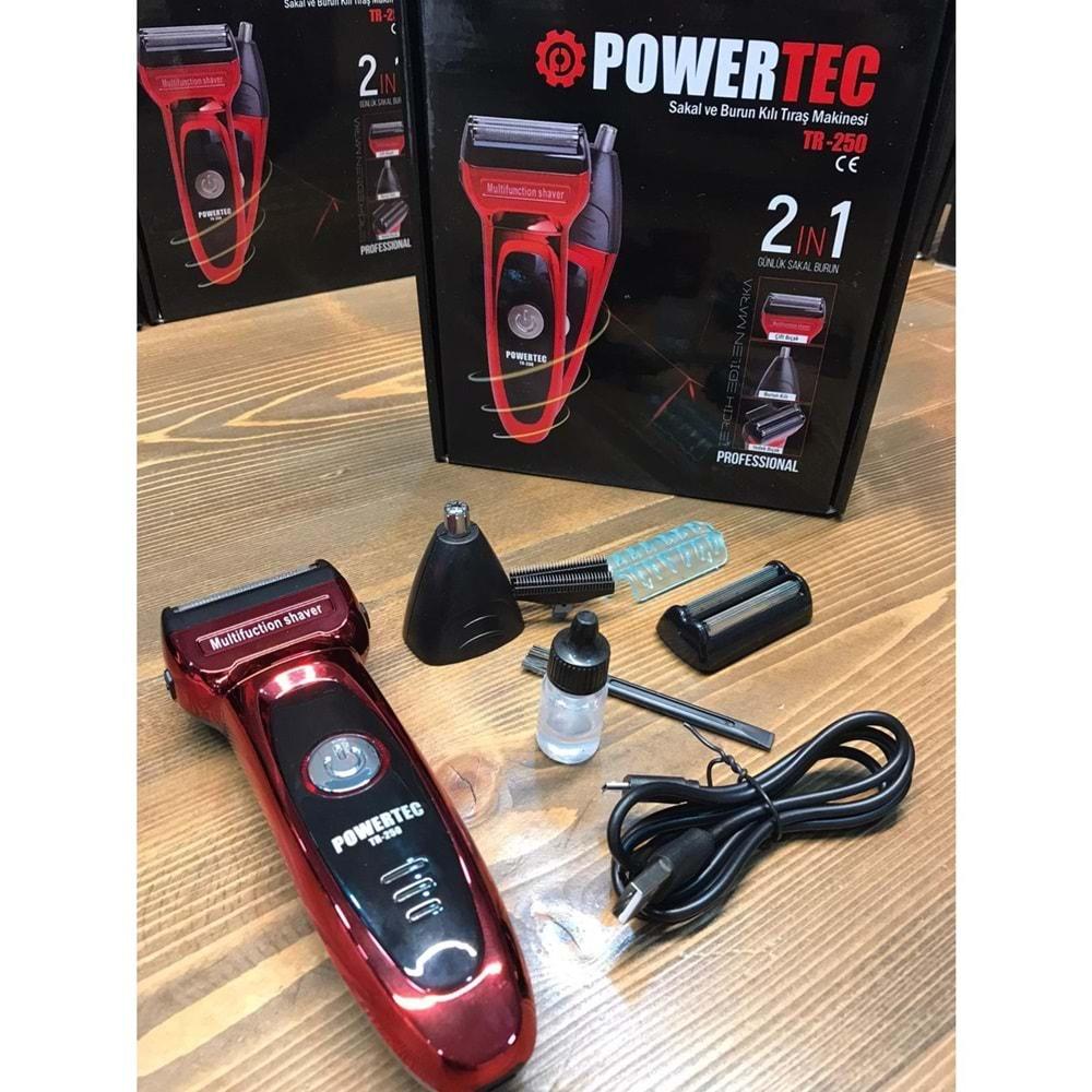 POWERTEC TR-250 GÜNLÜK SAKAL VE BURUN MAKİNESİ