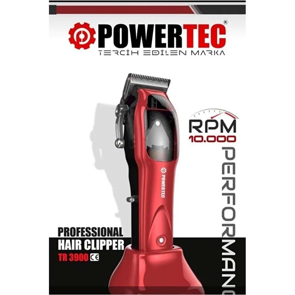 POWERTEC TR-3900 PROFESYONEL SAÇ SAKAL KESİM TRAŞ MAKİNESİ