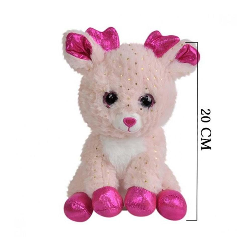 SELAY TOYS PELUŞ PELUŞ CAM GÖZ GEYİK 20 CM 1096