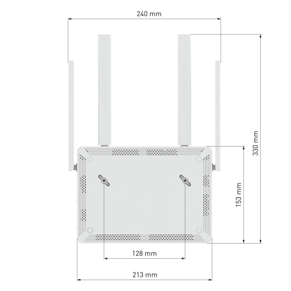 KEENETIC HOPPER DSL AX1800 Mesh Wi-Fi 6 Gigabit USB 3.0 Wpa3 Vpn Fiber Router KN-3610-01-EU