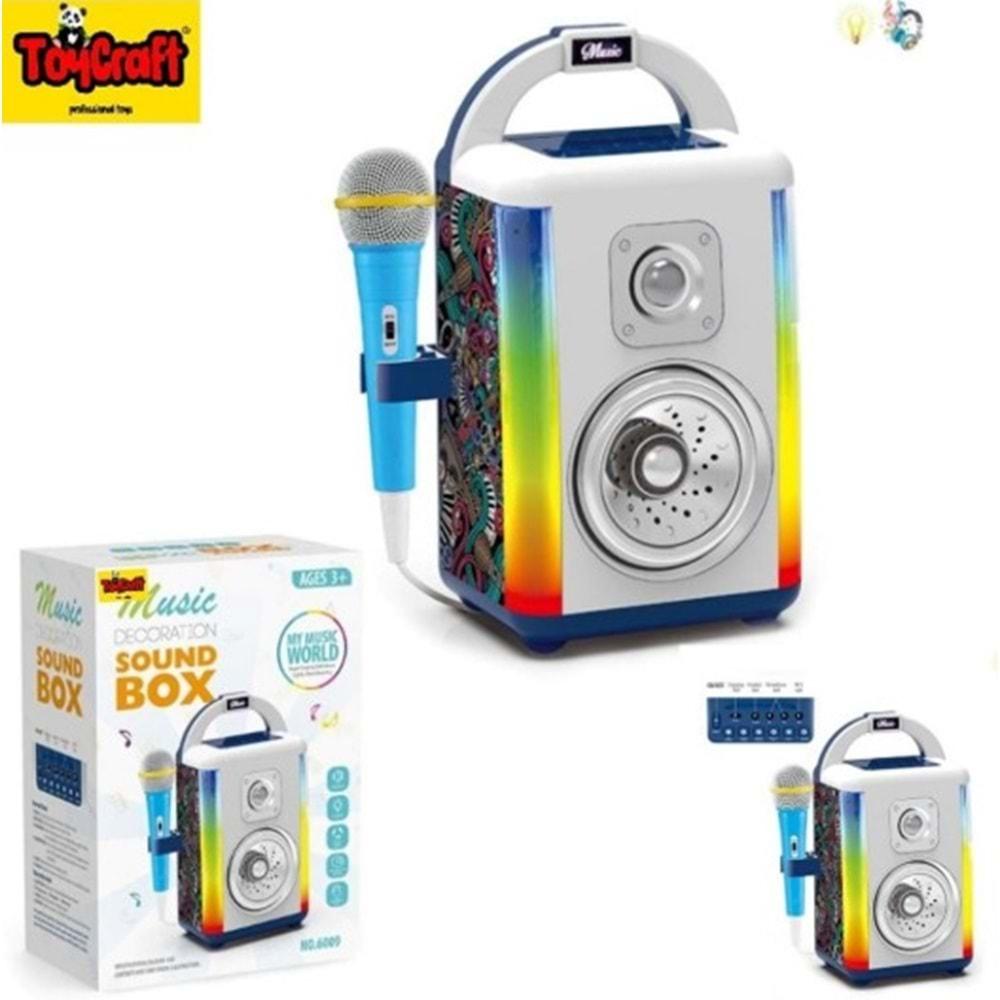 TOYCRAFT BLUETOOTLU KAREOKE SETİ IŞIKLI 6007*8