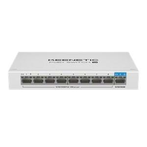 KEENETIC POE+ SWITCH 9, 1X1GBIT, 8X1GBIT POE+ PORT, IEEE 802.3AF/AT (MAX.30W/PORT), 120WATT