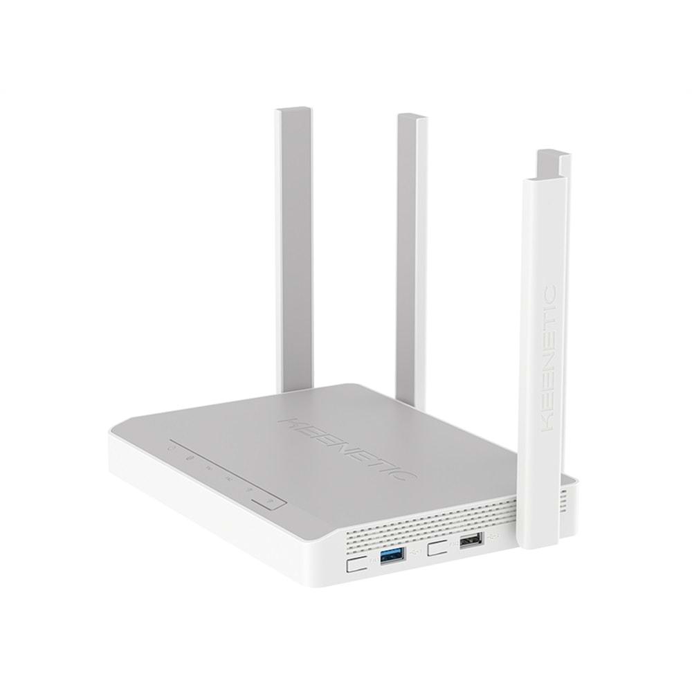 KEENETIC TITAN AX3200 MESH Wİ-Fİ 6 MULTİ-GİGABİT ROUTER, ÇİFT ÇEKİRDEK ARM (CPU) İŞLEMCİ, 5-PORT GİGABİT VE 1-PORT 2.5 GİGABİT YÖNETİLEBİLİR FİBER DESTEKLİ ROUTER, USB 2.0 VE YÜKSEK HIZLI USB 3.0 PORTU