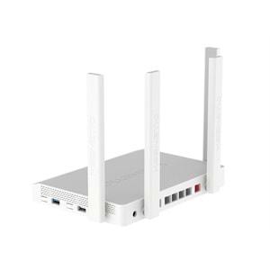 KEENETIC TITAN AX3200 MESH Wİ-Fİ 6 MULTİ-GİGABİT ROUTER, ÇİFT ÇEKİRDEK ARM (CPU) İŞLEMCİ, 5-PORT GİGABİT VE 1-PORT 2.5 GİGABİT YÖNETİLEBİLİR FİBER DESTEKLİ ROUTER, USB 2.0 VE YÜKSEK HIZLI USB 3.0 PORTU