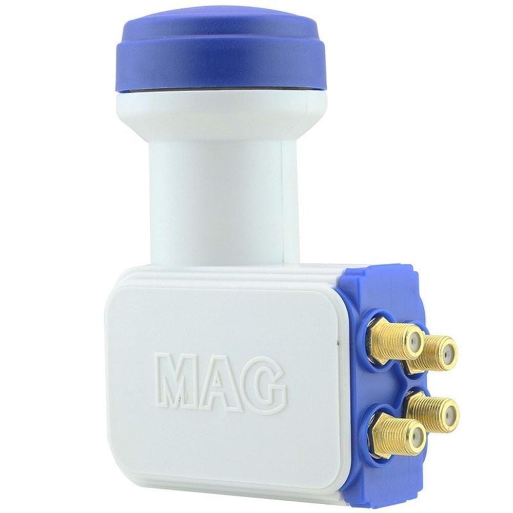 MAG 4 LÜ LNB ALTIN UÇLU SHARP CHIP 0.1DB 15854