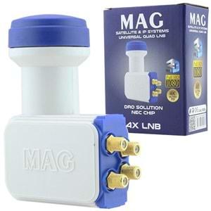 MAG 4 LÜ LNB ALTIN UÇLU SHARP CHIP 0.1DB 15854